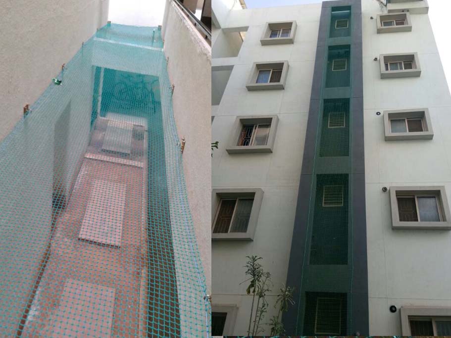 Duct Area Covering Nets | Call 8296599143 Shaan Safety Nets for Free Installation